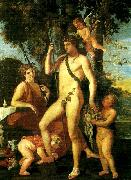 Nicolas Poussin bacchus-apollo oil painting reproduction